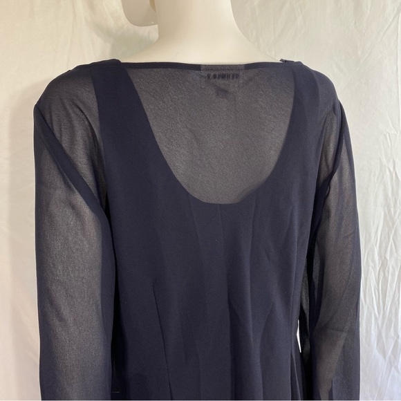 Studio I 2pc. Beaded Navy Blue Elegant Special Event Dress - Picture 7 of 14